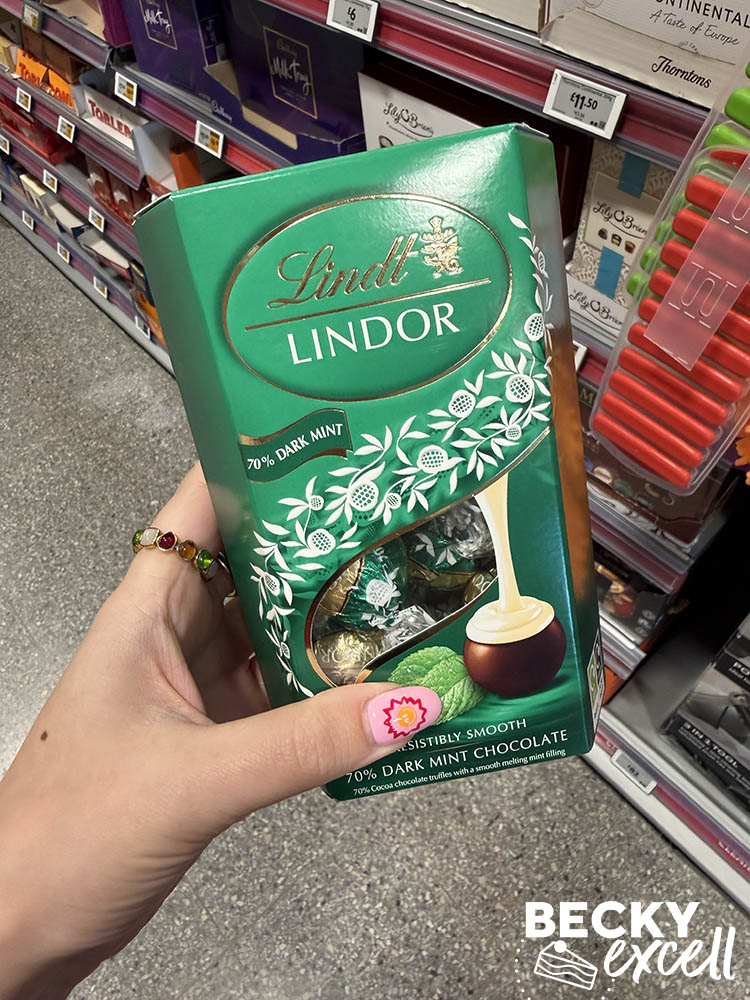 Lindt Lindor 70% Dark Mint Chocolate Truffles