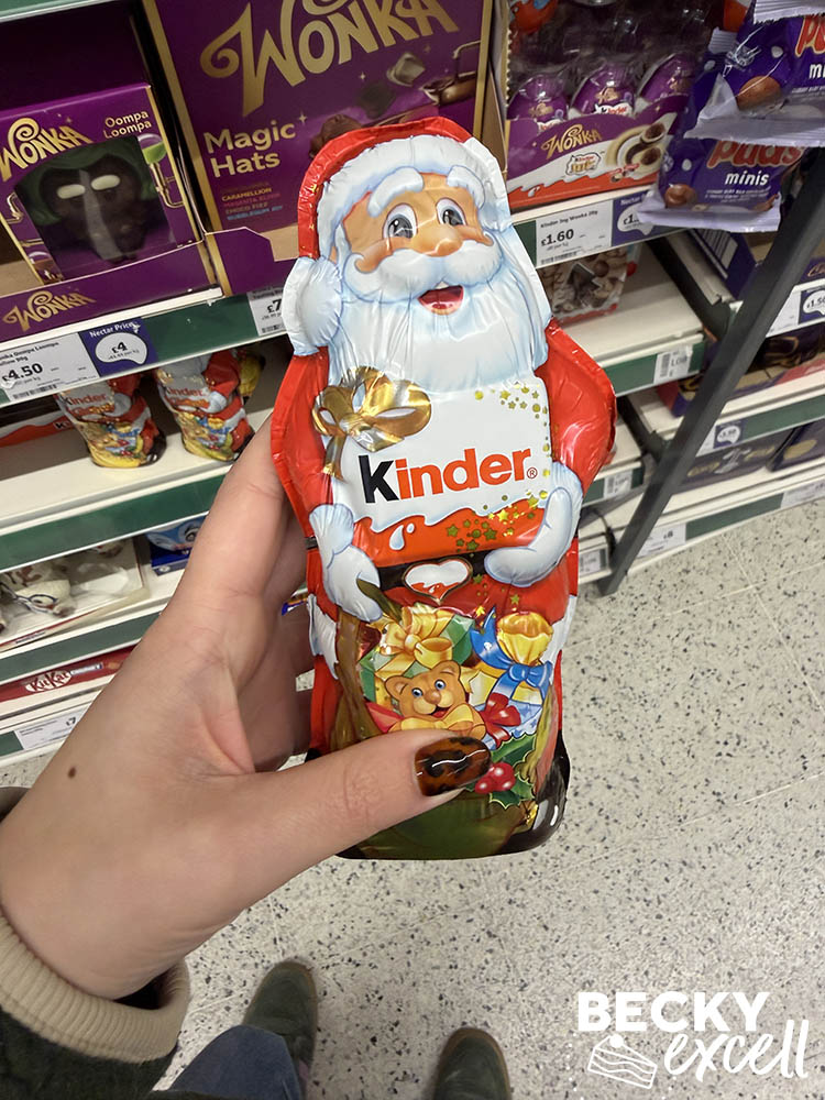 Kinder Chocolate Santa