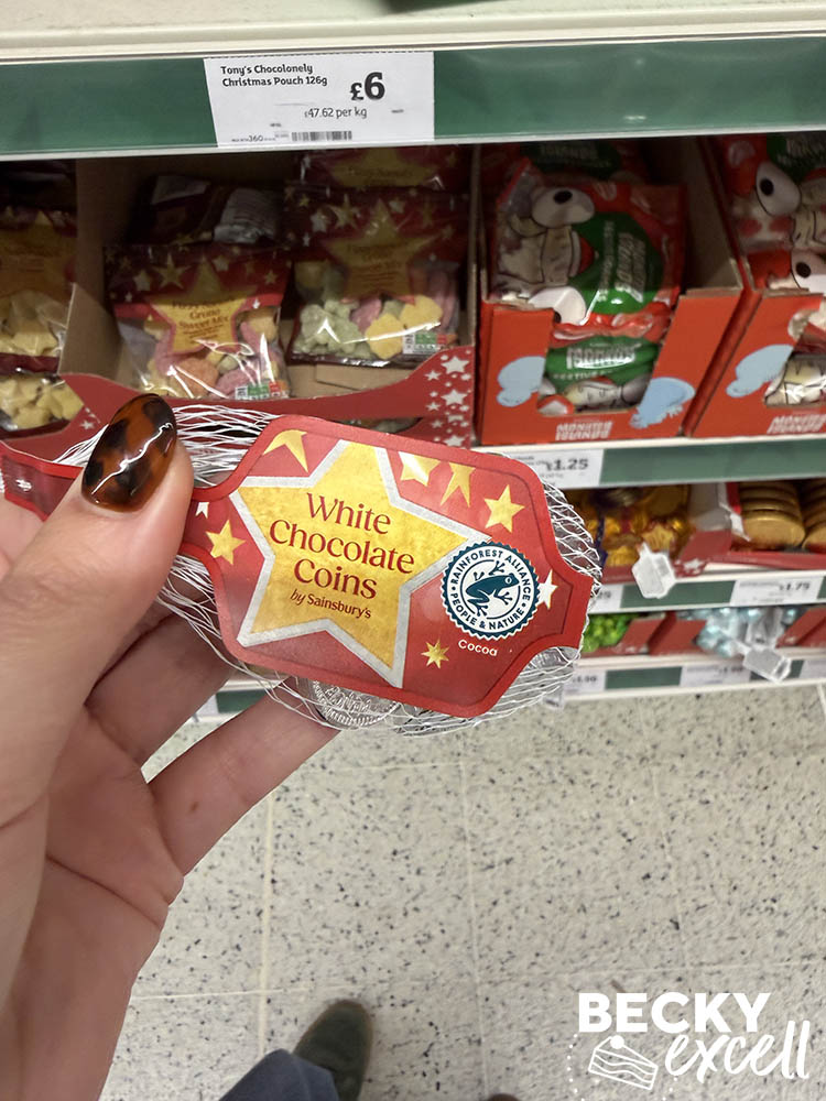 Sainsbury’s White Chocolate Coins