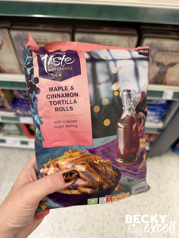 Sainsbury’s Taste the Difference Maple & Cinnamon Tortilla Rolls