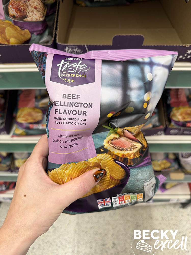 Sainsbury’s Taste the Difference Beef Wellington Flavour Crisps
