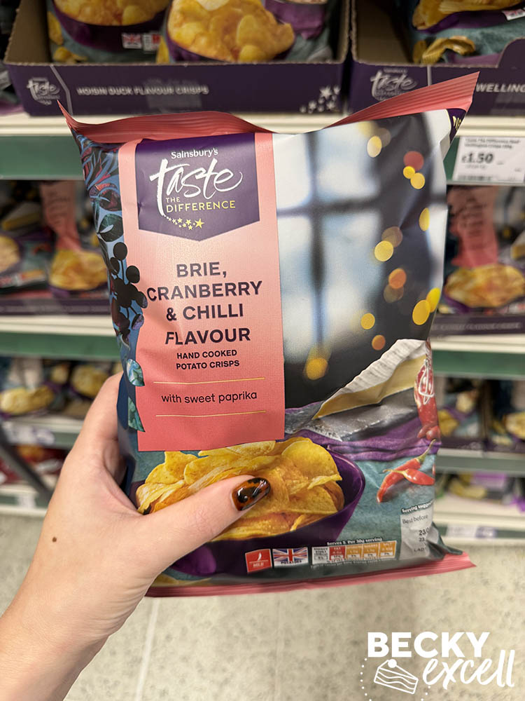 Sainsbury’s Taste the Difference Brie, Cranberry & Chilli Flavour Crisps