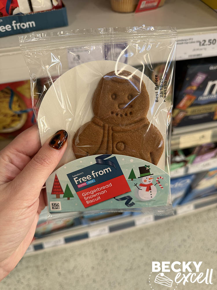Sainsbury’s Free From Gingerbread Snowman Biscuit