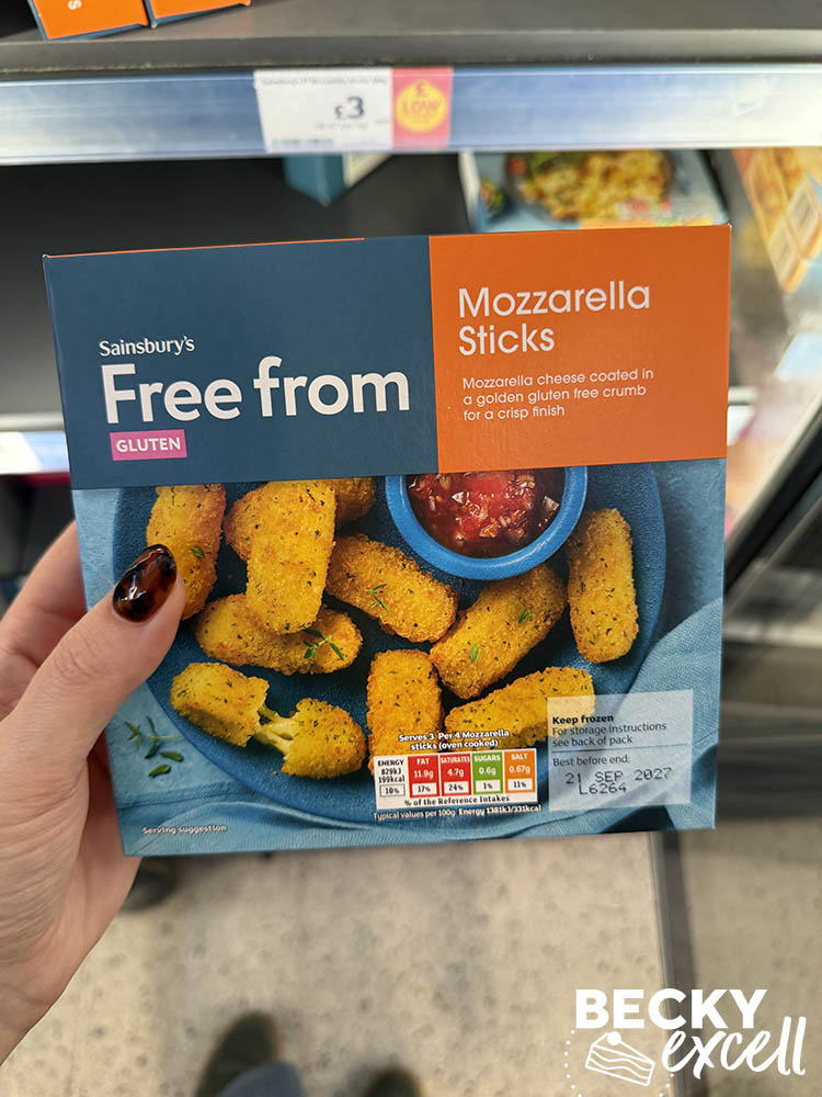 Sainsbury’s Free From Mozzarella Sticks