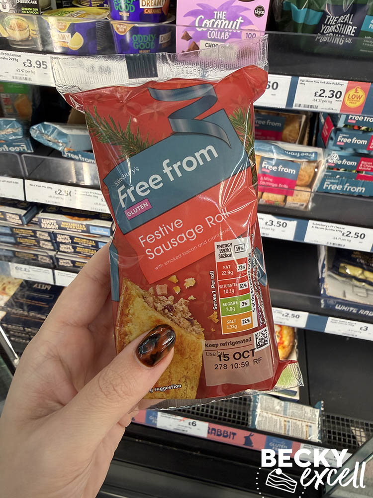 Sainsbury’s Free From Festive Sausage Roll