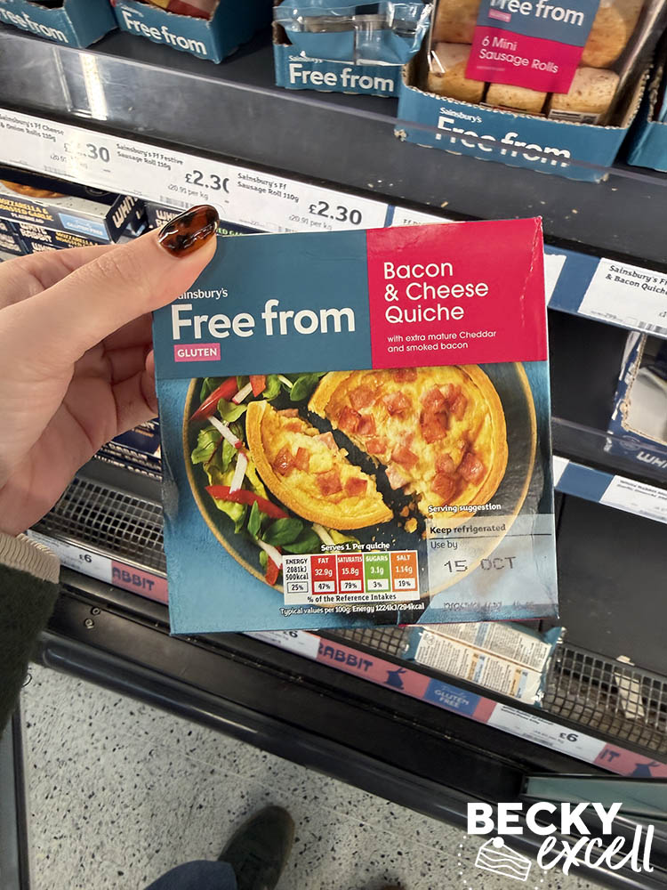 Sainsbury’s Free From Bacon & Cheese Quiche