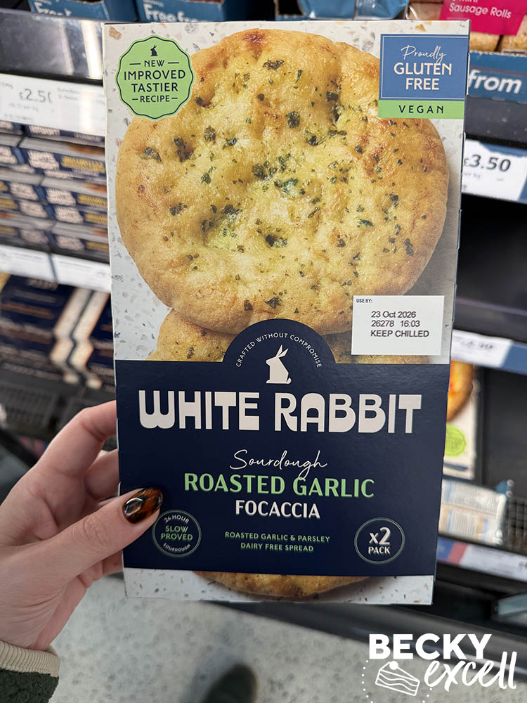 White Rabbit Gluten Free Sourdough Roasted Garlic Focaccia
