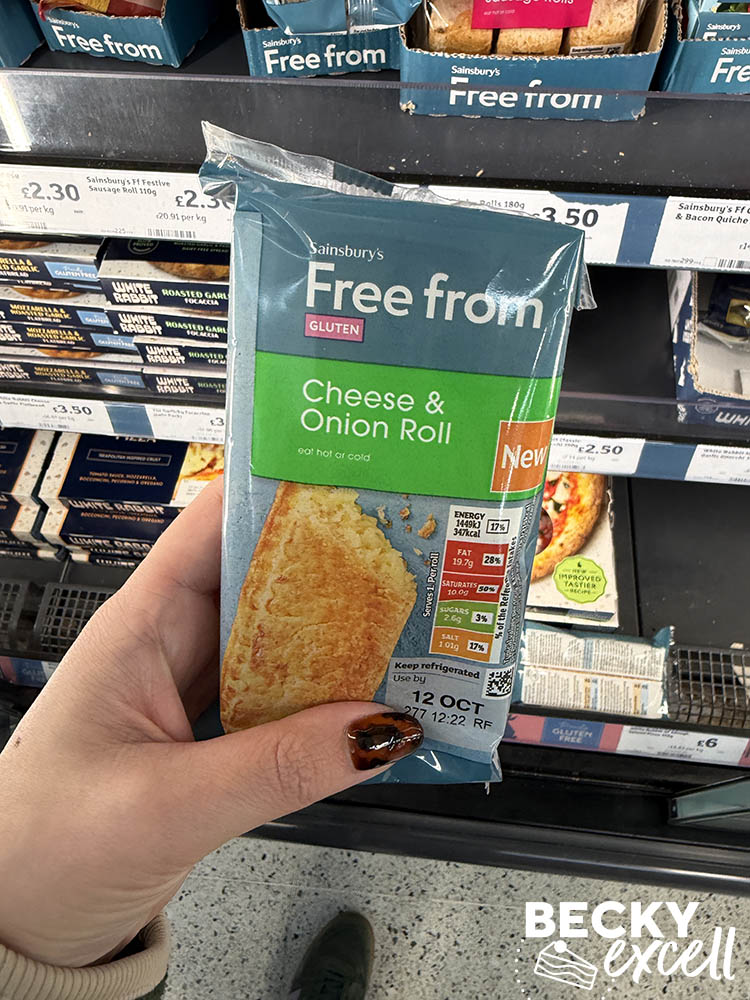 Sainsbury’s Free From Cheese & Onion Roll