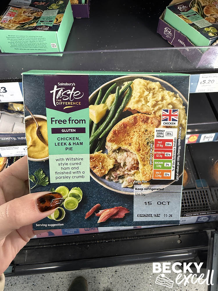 Sainsbury’s Taste the Difference Free From Chicken, Leek & Ham Pie