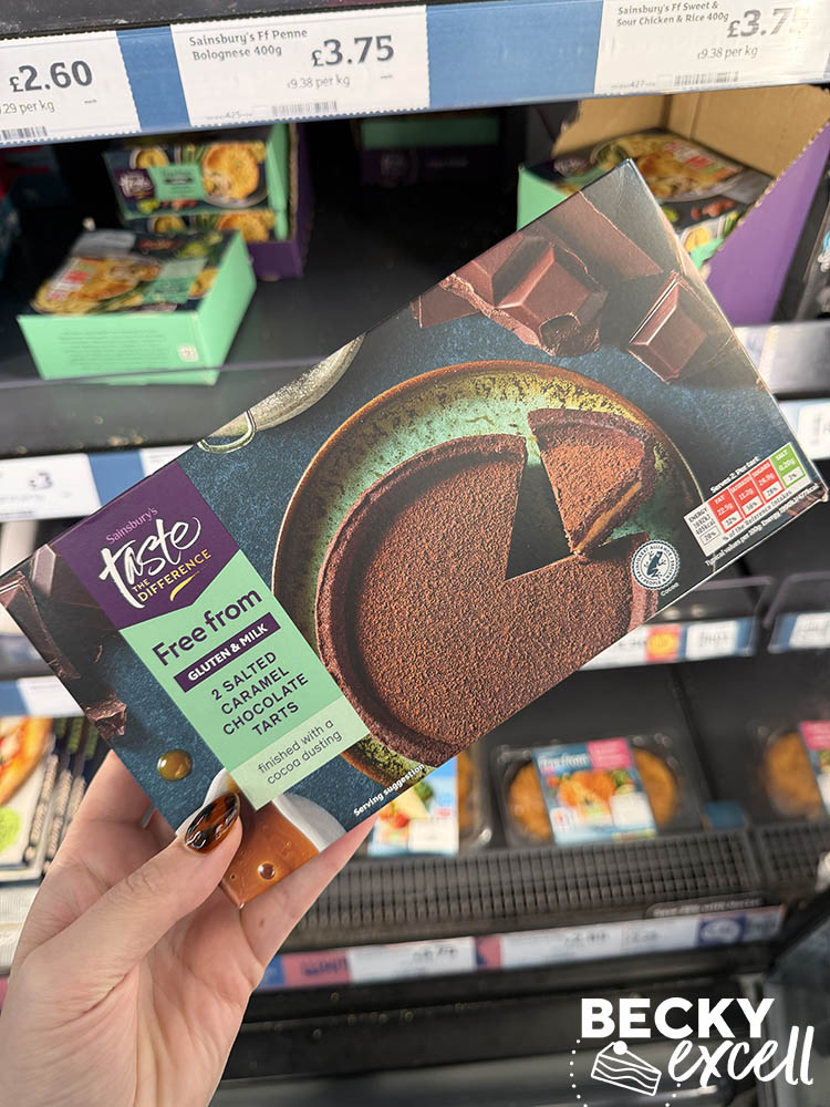 Sainsbury’s Taste the Difference Free From 2 Salted Caramel Chocolate Tarts