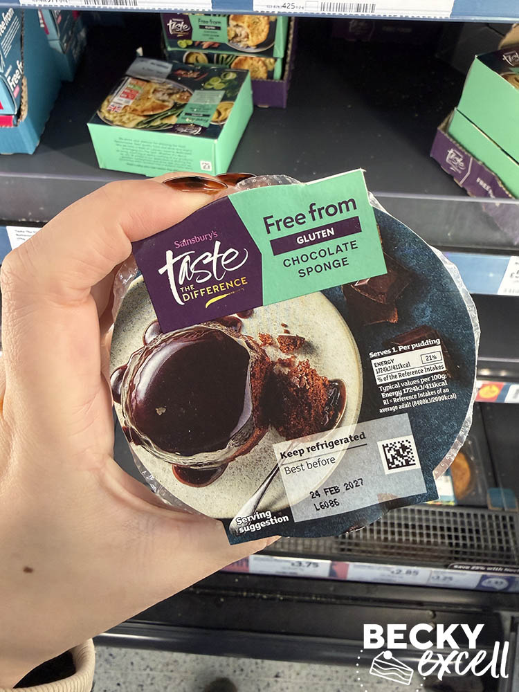 Sainsbury’s Taste the Difference Free From Chocolate Sponge