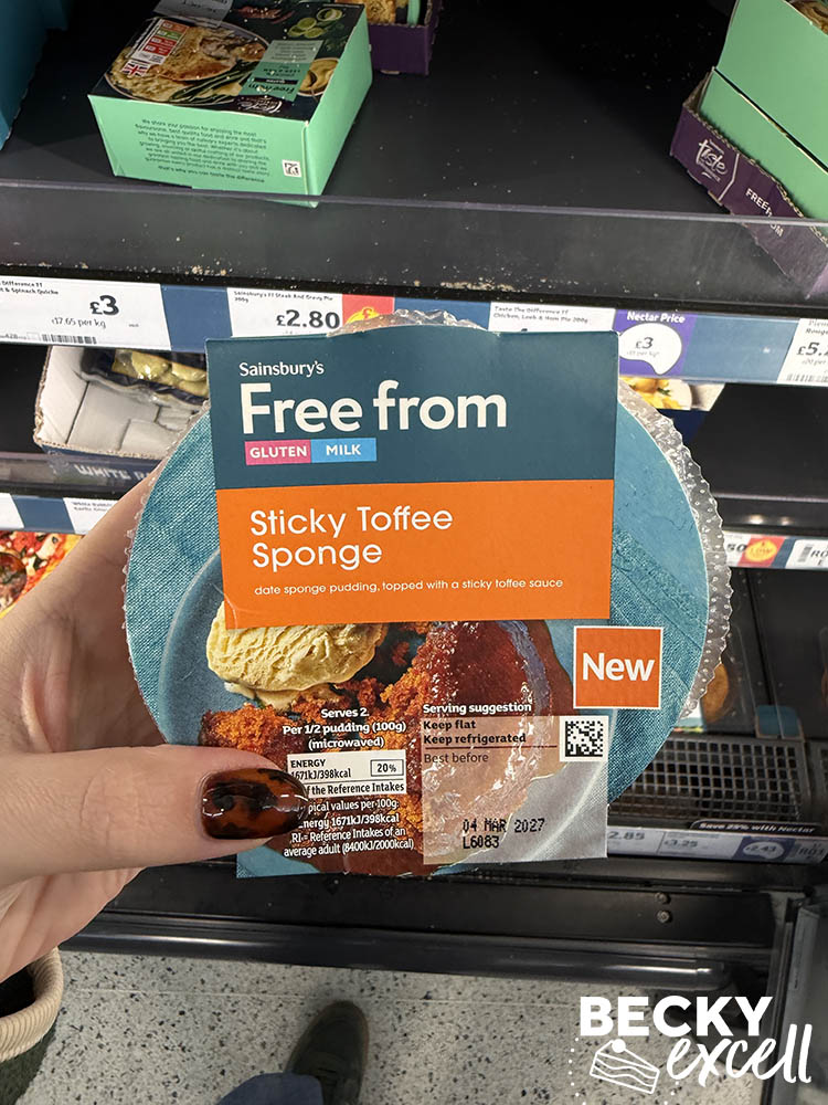 Sainsbury’s Free From Sticky Toffee Sponge
