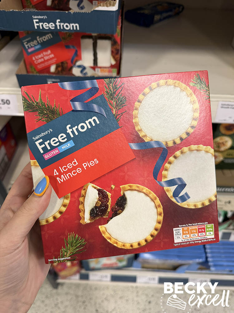 Sainsbury’s Free From 4 Iced Mince Pies