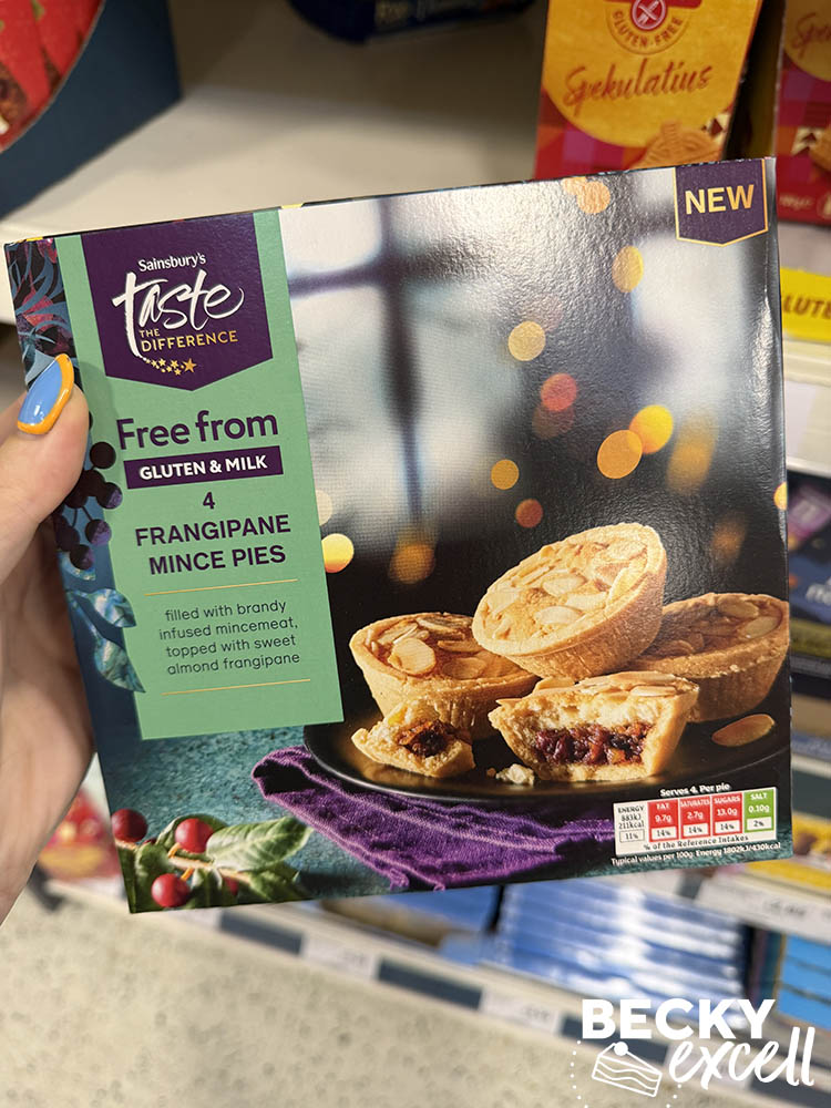 Sainsbury’s Taste the Difference Free From 4 Frangipane Mince Pies