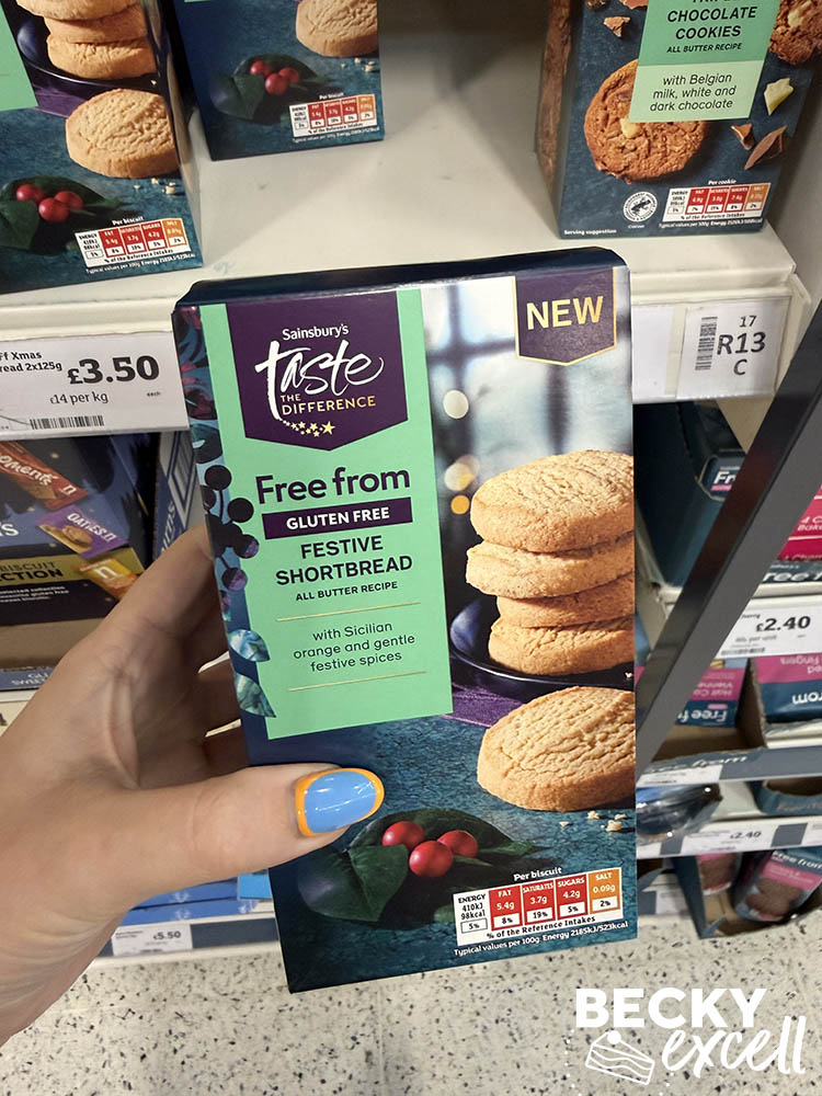 Sainsbury’s Taste the Difference Free From Festive Shortbread