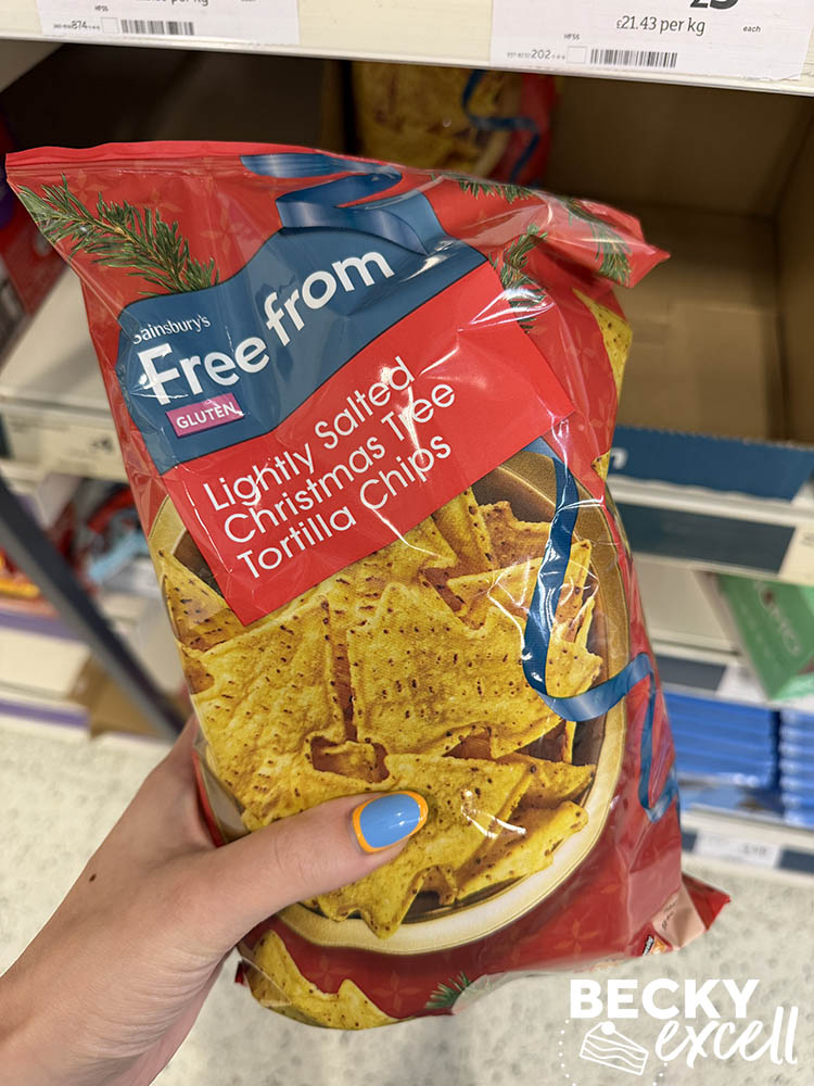 Sainsbury’s Free From Lightly Salted Christmas Tree Tortilla Chips