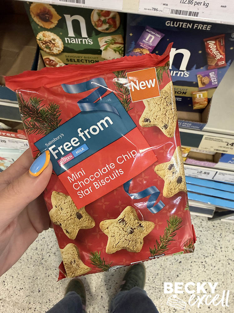 Sainsbury’s Free From Mini Chocolate Chip Star Biscuits