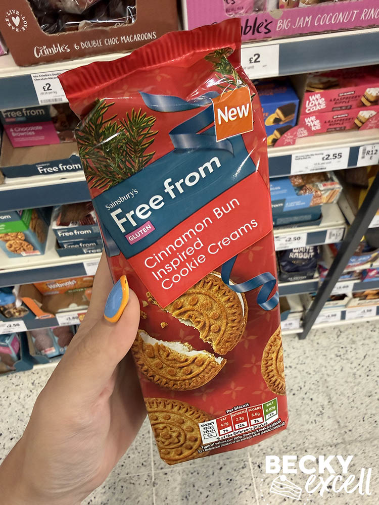 Sainsbury’s Free From Cinnamon Bun Inspired Cookie Creams