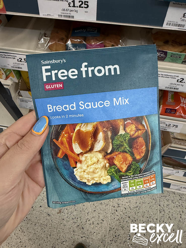 Sainsbury’s Free From Bread Sauce Mix