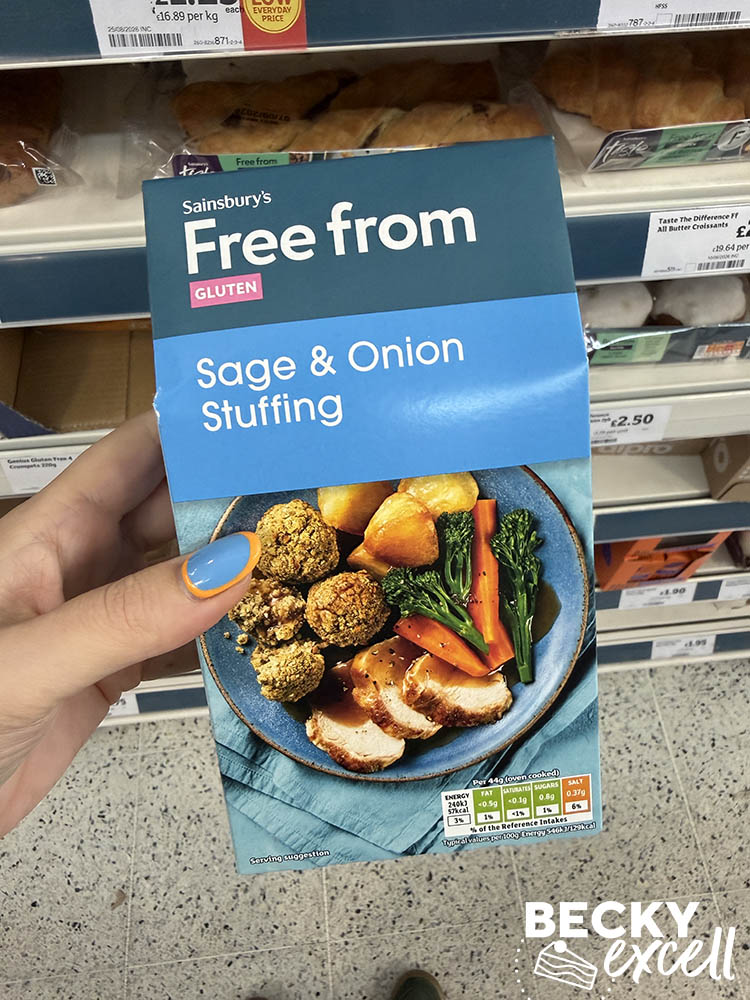 Sainsbury’s Free From Sage & Onion Stuffing
