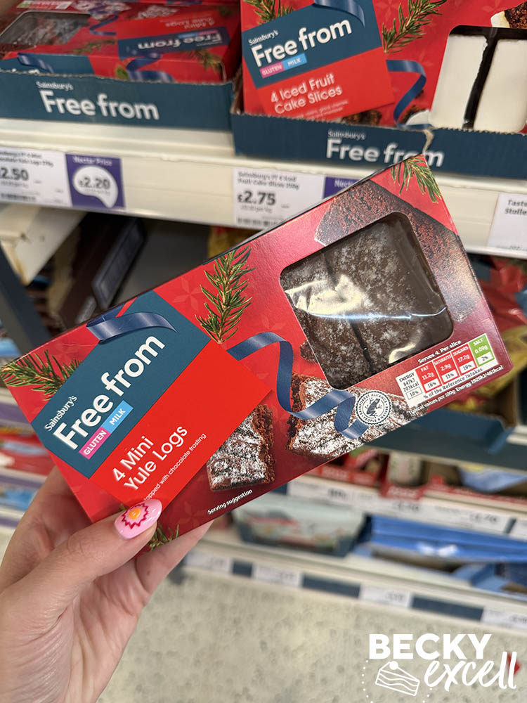 Sainsbury’s Free From 4 Mini Yule Logs
