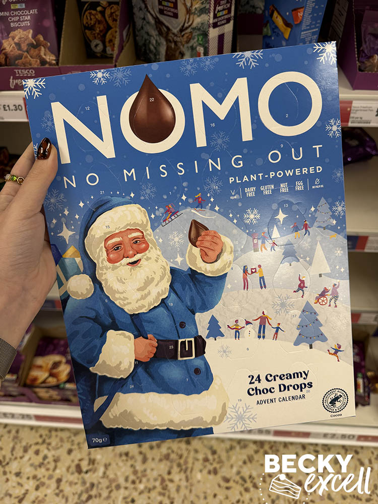 NOMO 24 Creamy Choc Drops Advent Calendar