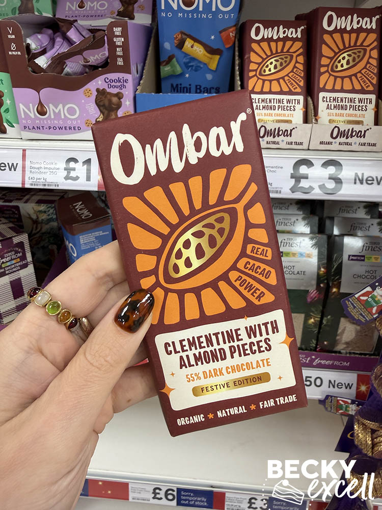 Ombar Clementine with Almond Pieces 55% Dark Chocolate