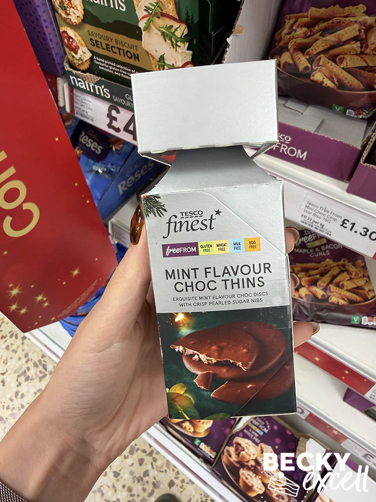 Tesco Finest Free From Mint Flavour Choc Thins