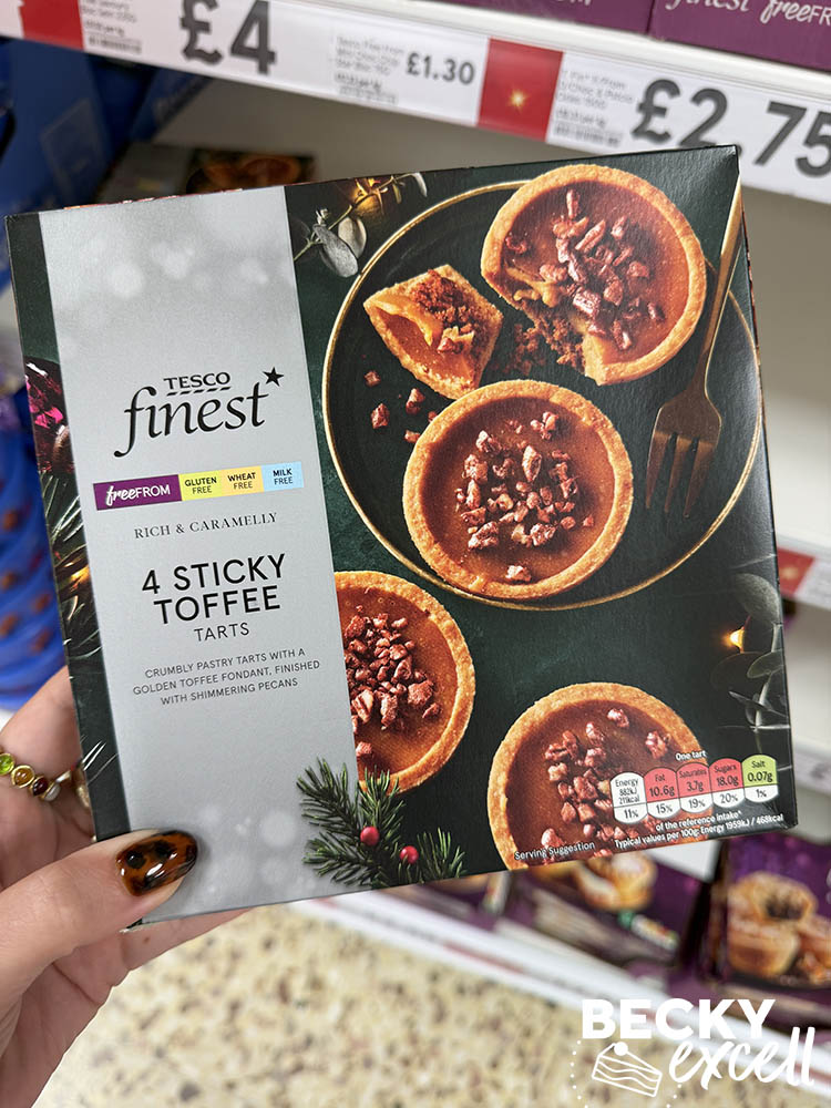 Tesco Finest Free From 4 Sticky Toffee Tarts