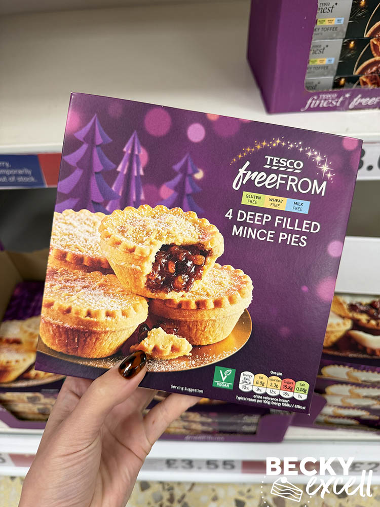 Tesco Free From 4 Deep Filled Mince Pies