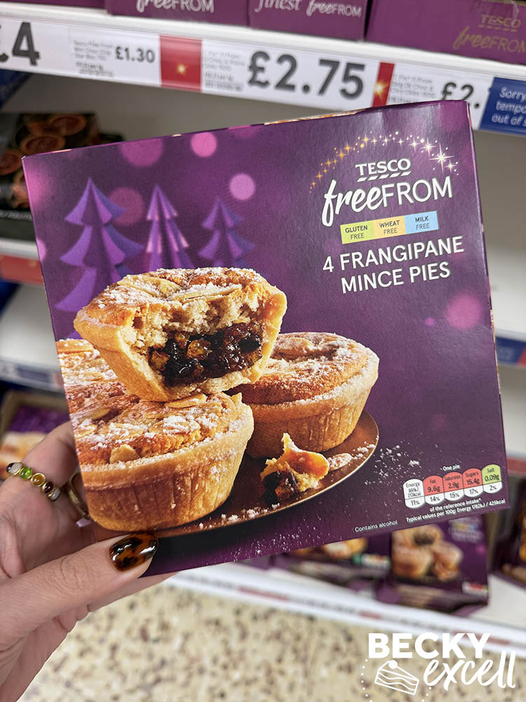 Tesco Free From 4 Frangipane Mince Pies
