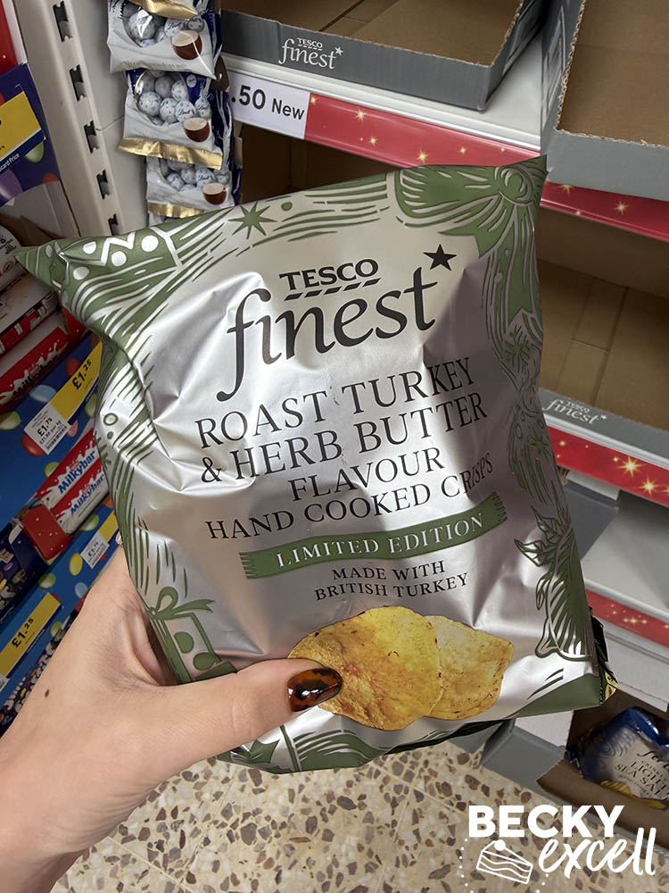 Tesco Finest Roast Turkey & Herb Butter Flavour Hand Cooked Crisps