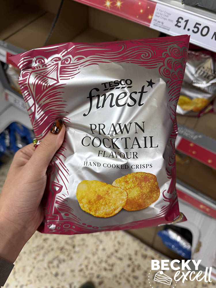 Tesco Finest Prawn Cocktail Flavour Hand Cooked Crisps
