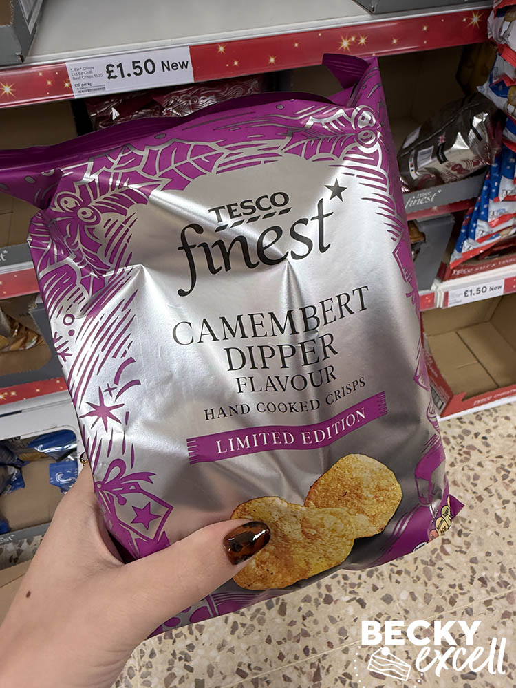 Tesco Finest Camembert Dipper Flavour Hand Cooked Crisps