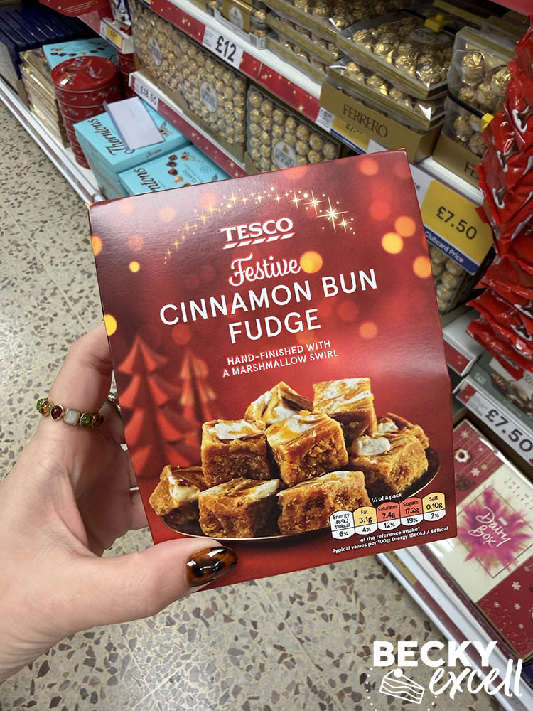Tesco Festive Cinnamon Bun Fudge
