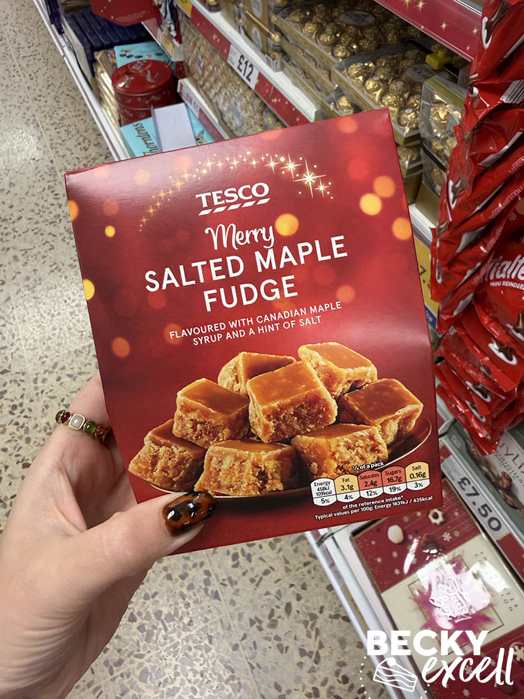 Tesco Merry Salted Maple Fudge