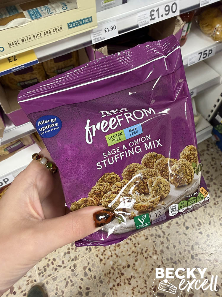 Tesco Free From Sage & Onion Stuffing Mix