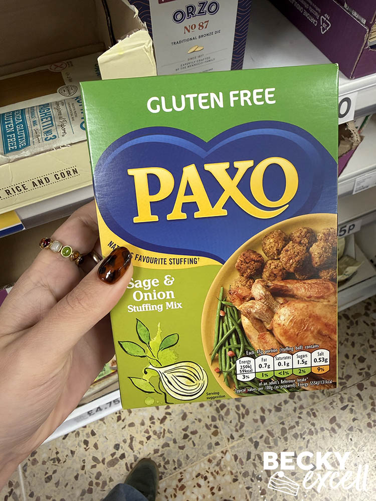 Paxo Gluten Free Sage & Onion Stuffing Mix