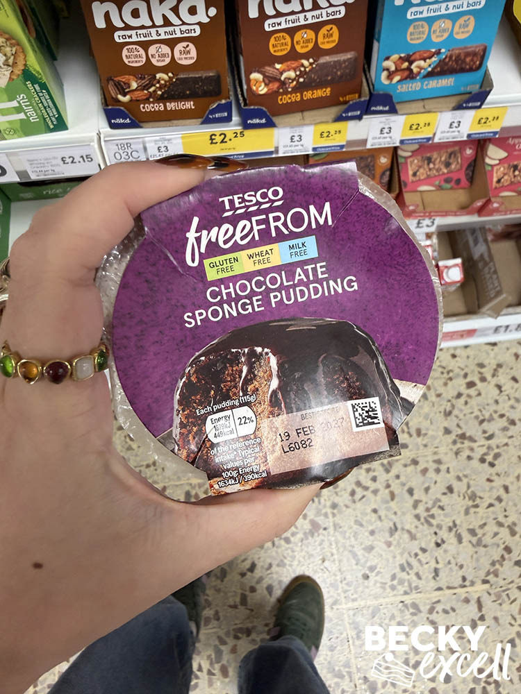 Tesco Free From Chocolate Sponge Pudding