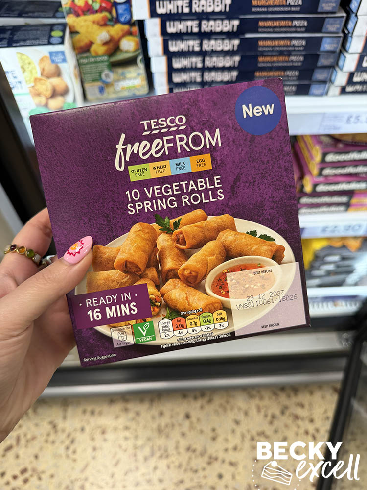 Tesco Free From 10 Vegetable Spring Rolls
