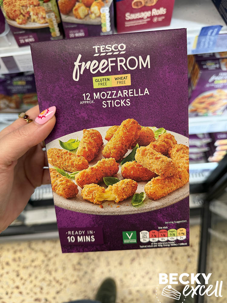 Tesco Free From 12 Mozzarella Sticks