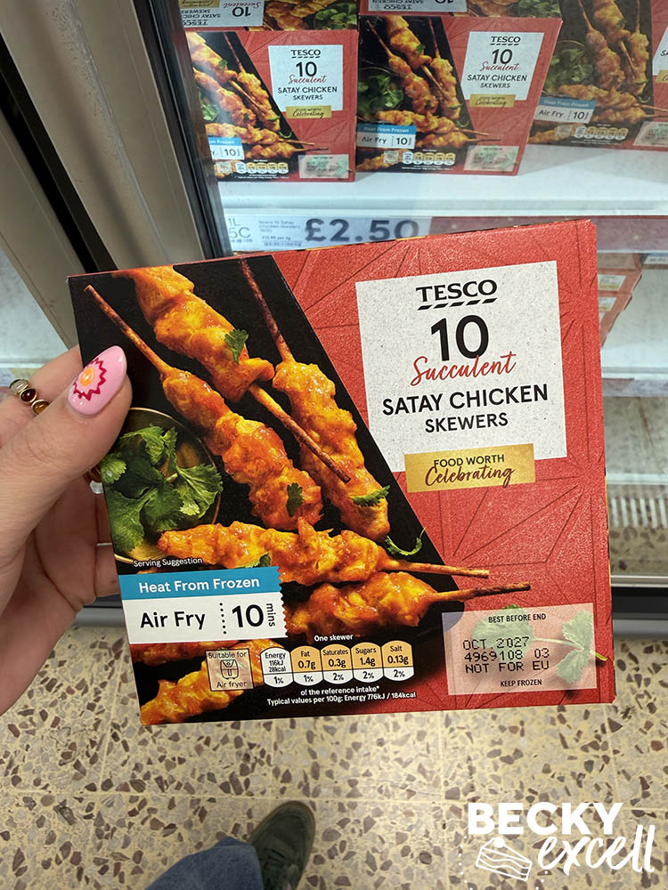 Tesco 10 Succulent Satay Chicken Skewers