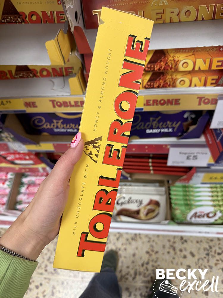 Toblerone Milk Chocolate with Honey & Almond Nougat
