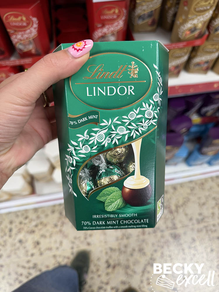 Lindt Lindor 70% Dark Mint Chocolate Truffles