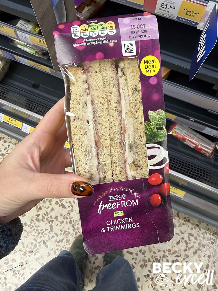 Tesco Free From Chicken & Trimmings Sandwich