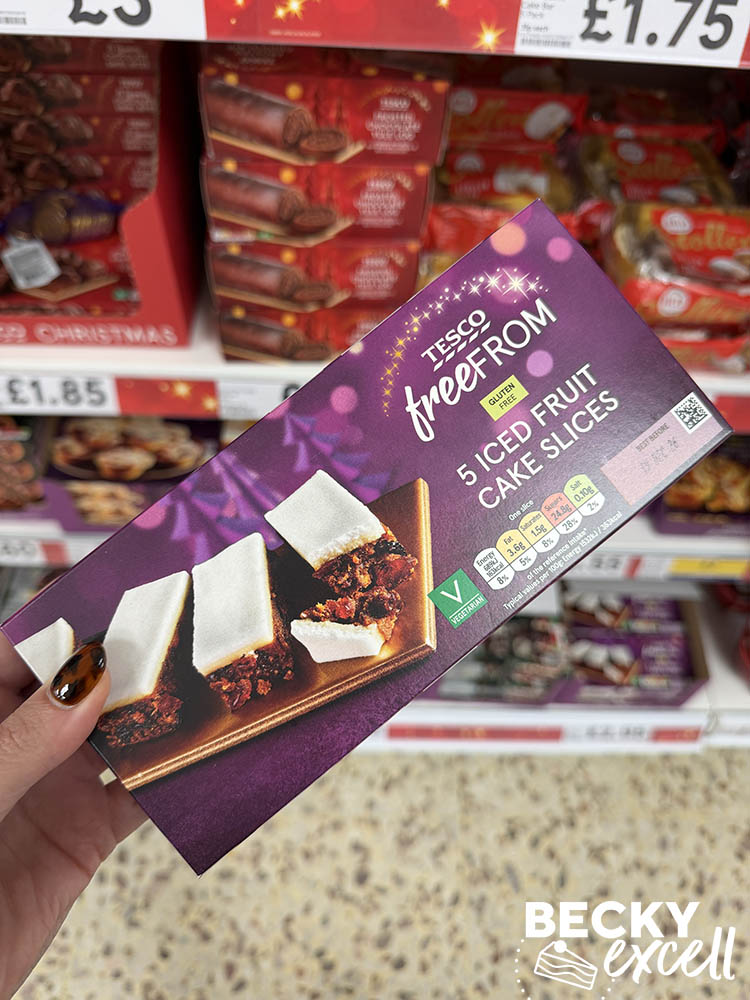 Tesco Free From 5 Iced Fruit Cake Slices