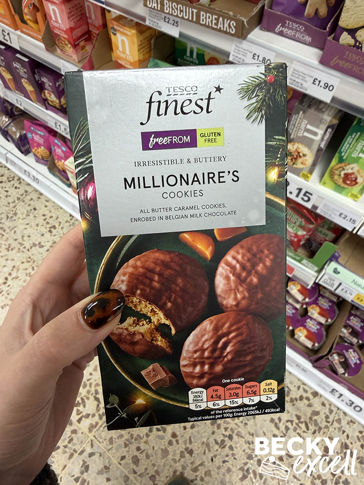 Tesco Finest Free From Millionaire’s Cookies